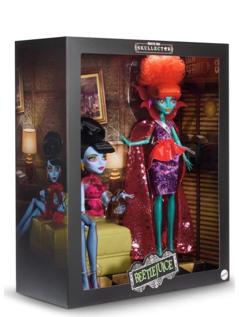Monster High Beetlejuice Waiting Room Skullector Doll Set